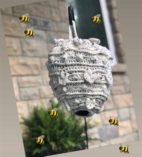 crochet hornet nest